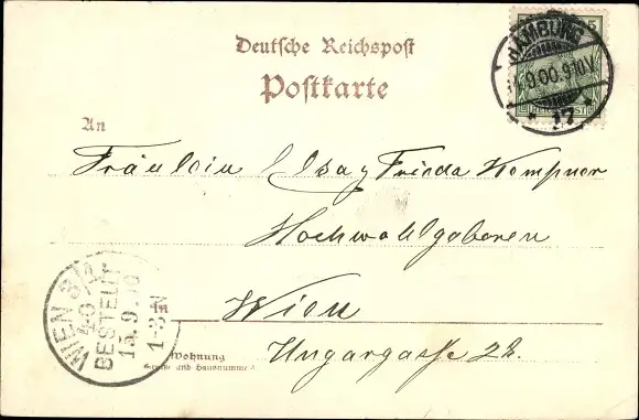 Ak Hamburg, Restaurant Franz Pfordte, Straßenpartie