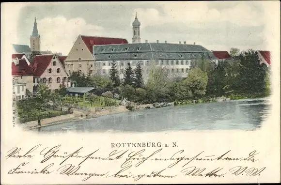 Ak Rottenburg am Neckar, Blick auf die Stadt