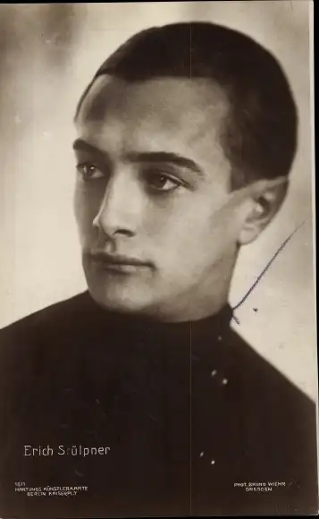 Ak Schauspieler Erich Stülpner, Portrait, Autogramm