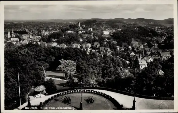 Ak Bielefeld in Nordrhein Westfalen, Blick v. Johannisberg, Panorama vom Ort