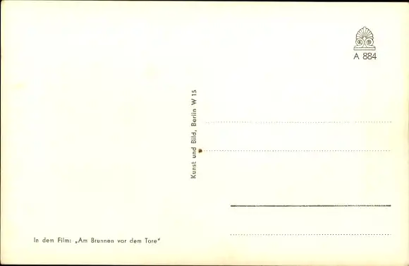 Ak Schauspieler Hans Richter, Portrait, Am Brunnen vor dem Tore, Autogramm