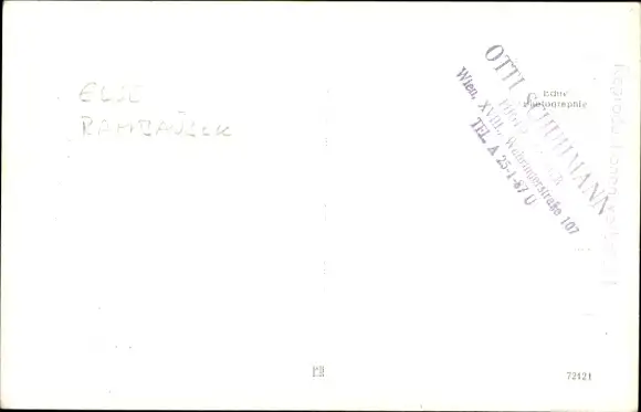 Ak Schauspielerin Else Rambausek, Portrait, Autogramm