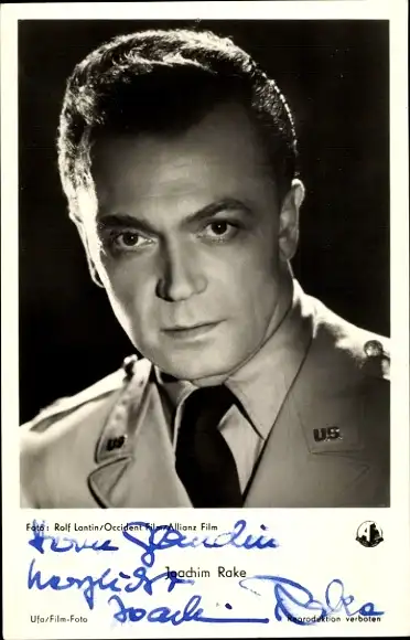 Ak Schauspieler Joachim Rake, Portrait, Autogramm