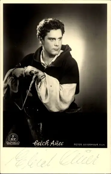 Ak Schauspieler Erich Auer, Portrait, FBZ Verlag, Autogramm