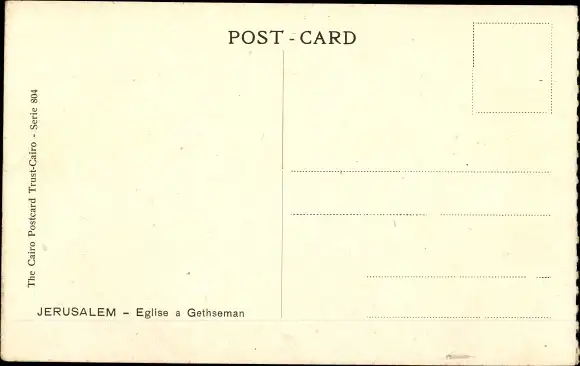 Ak Gethsemane Israel, Kirche von Gethsemane