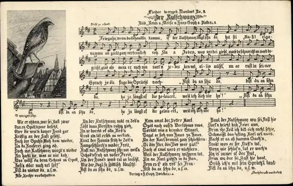 Lied Ak Soph, Hans, Erzgebirgische Mundart No. 5, Der Rutschwanz