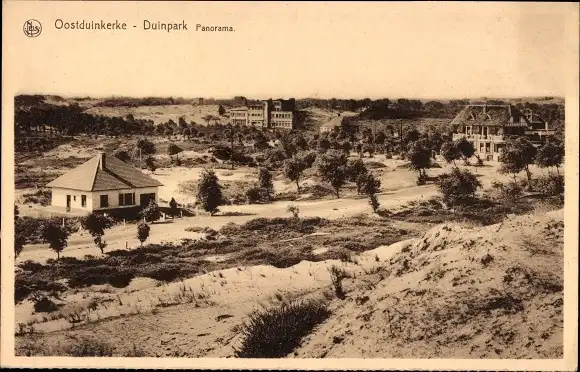 Ak Oostduinkerke Koksijde Westflandern, Duinpark, Panorama