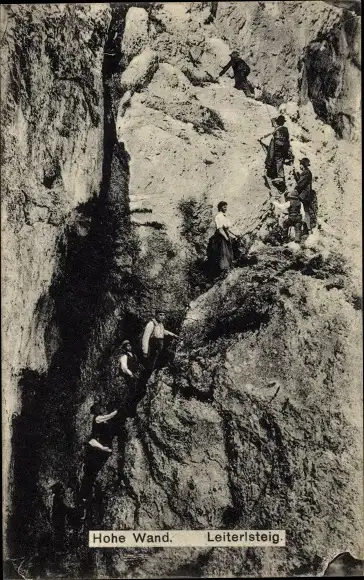 Ak Hohe Wand Niederösterreich, Leiterlsteig