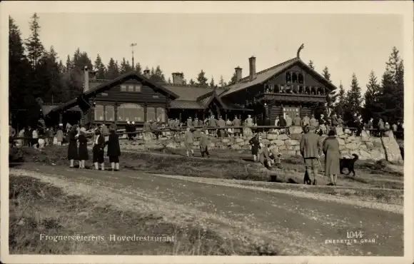 Ak Frognerseteren Frognersaeteren Oslo Norwegen, Hovedrestaurant