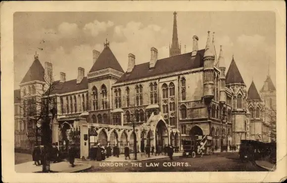 Ak London City England, Die Gerichte