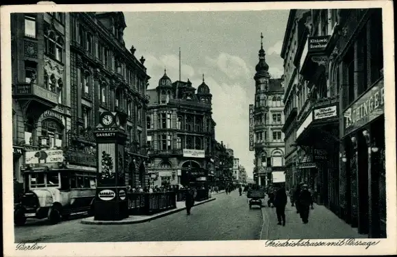 Ak Berlin, Friedrichstraße mit Passage