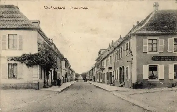 Ak Neuf Brisach Neubreisach Elsass Haut Rhin, Baslerstraße