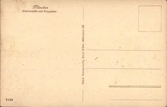 Ak München, Universität, Siegestor