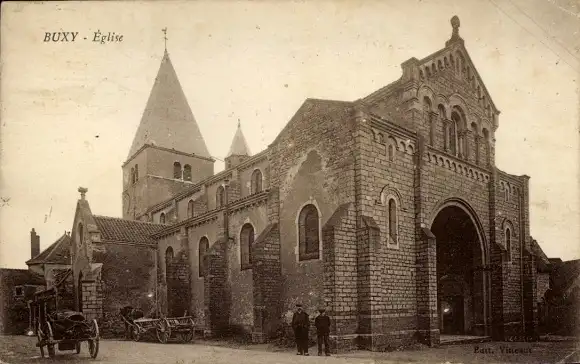 Ak Buxy Saône et Loire, Kirche