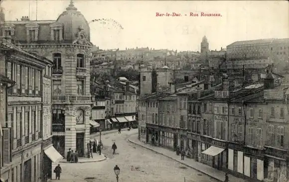 Ak Bar le Duc Meuse, Rue Rousseau