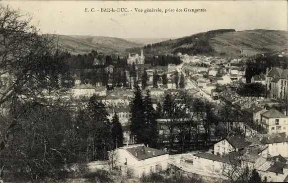 Ak Bar le Duc Meuse, Vue generale, prise des Grangettes