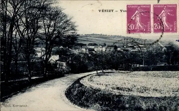 Ak Venizy Yonne, Blick auf den Ort