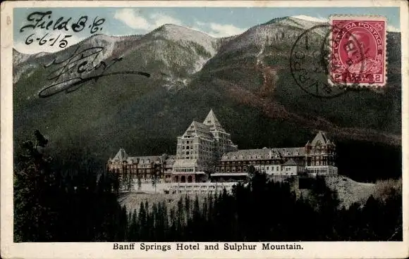 Ak Banff Alberta Kanada, Springs Hotel, Sulphur Mountain