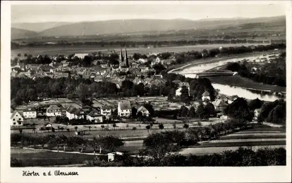 Ak Höxter an der Weser, Panorama