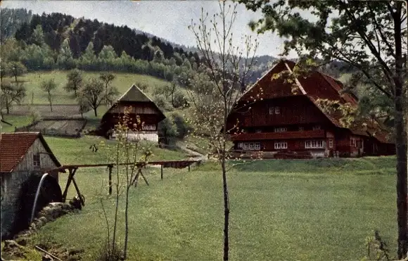 Ak Oberweiler Badenweiler im Schwarzwald, Wohnhäuser