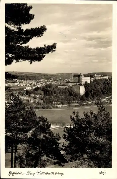 Ak Eichstätt in Oberbayern, Willibaldsburg, Panorama