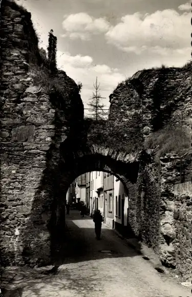 Ak Boppard am Rhein, Binger Tor