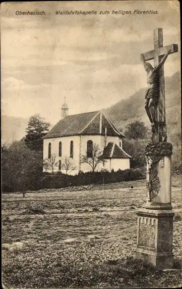 Ak Oberhaslach Elsass Bas Rhin, Wallfahrtskapelle zum heiligen Florentius