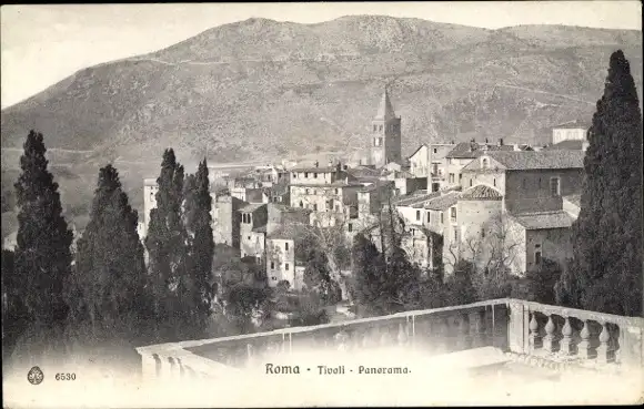 Ak Roma Rom Lazio, Tivoli, Panorama