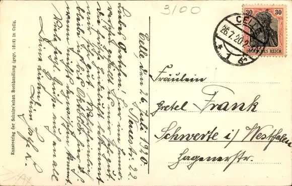 Ak Celle in Niedersachsen, Partie an der Aller, Segelboote