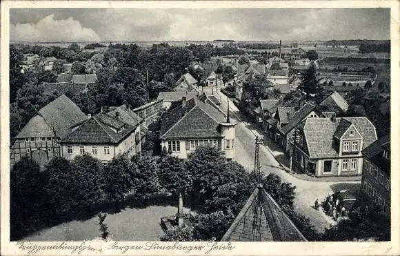 Ak Bergen in der Lüneburger Heide, Truppenübungsplatz, Blick vom St. Lamberti Kirchturm