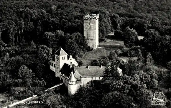 Ak Sillium Holle in Niedersachsen, Fliegeraufnahme, Burg Wohldenberg