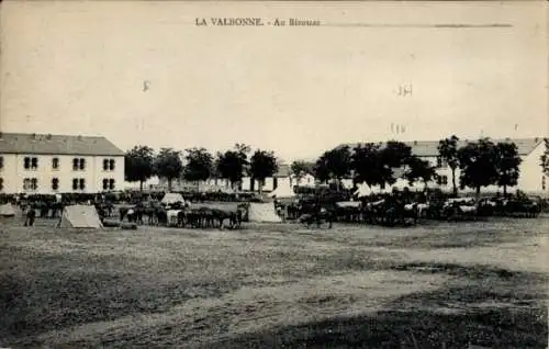 Ak La Valbonne Ain, Au Bivouac