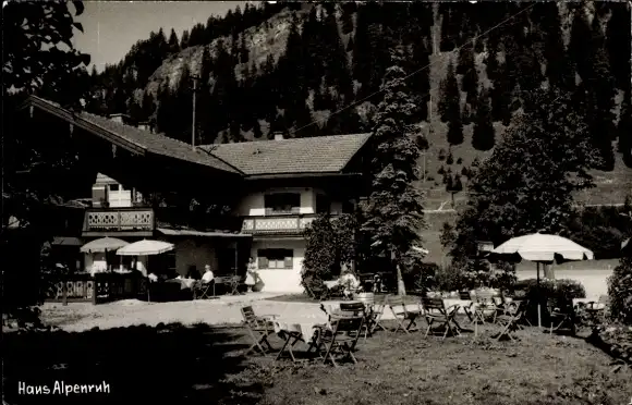 Ak Bayrischzell im Mangfallgebirge Oberbayern, Haus Alpenruh, Rasthaus