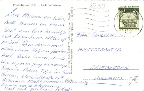 Ak Rosenheim Oberbayern, Holztechnikum