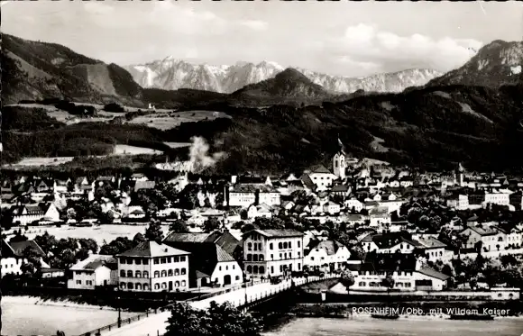 Ak Rosenheim Oberbayern, Panorama mit Wildem Kaiser