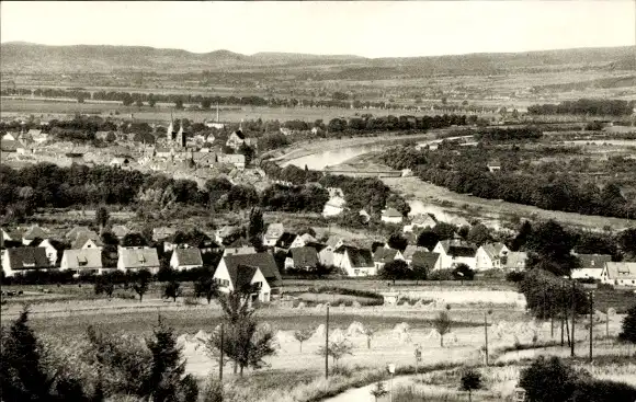 Ak Höxter an der Weser, Teilansicht