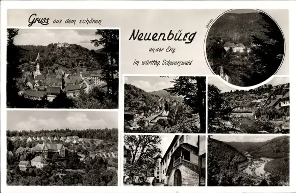 Ak Neuenbürg an der Enz Schwarzwald, Teilansichten