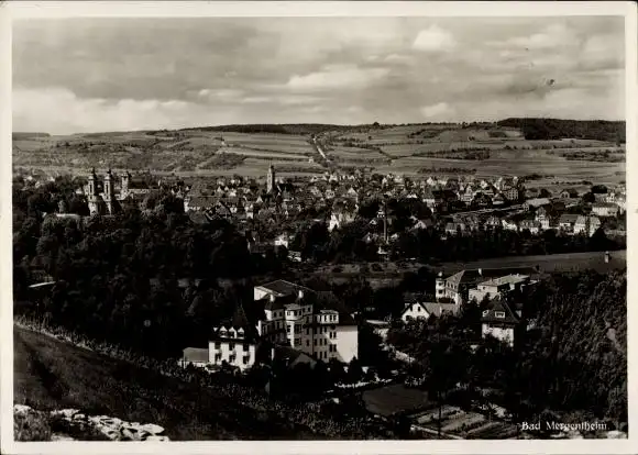 Ak Bad Mergentheim in Tauberfranken, Totalansicht