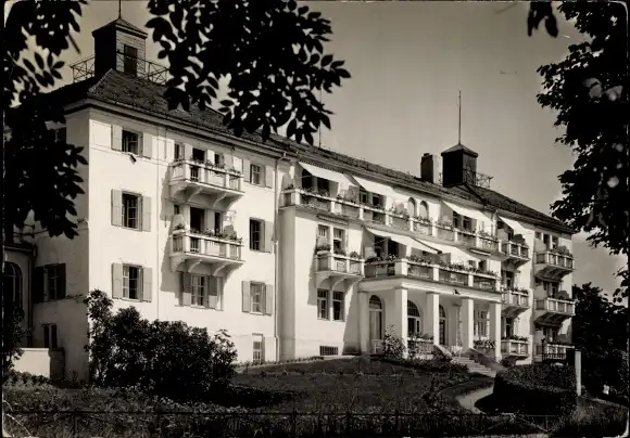 Ak Ebenhausen Schäftlarn in Oberbayern, Sanatorium Ebenhausen, Außenansicht