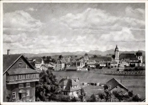 Ak Lindenberg im Allgäu Schwaben, gegen Hochgrat, Panorama