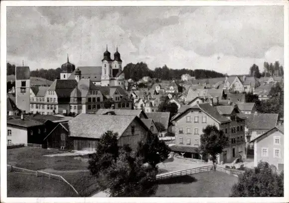 Ak Lindenberg im Allgäu Schwaben, Blick auf die Stadt von Osten