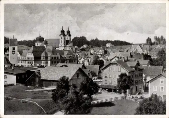 Ak Lindenberg im Allgäu Schwaben, Blick auf die Stadt von Osten