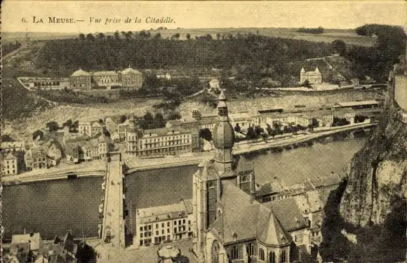 Ak Namur Wallonien, Blick von der Zitadelle, Panorama