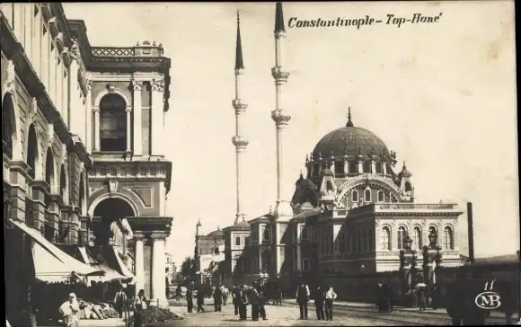 Ak Konstantinopel Istanbul Türkei, Top Hane, Moschee, Minarette