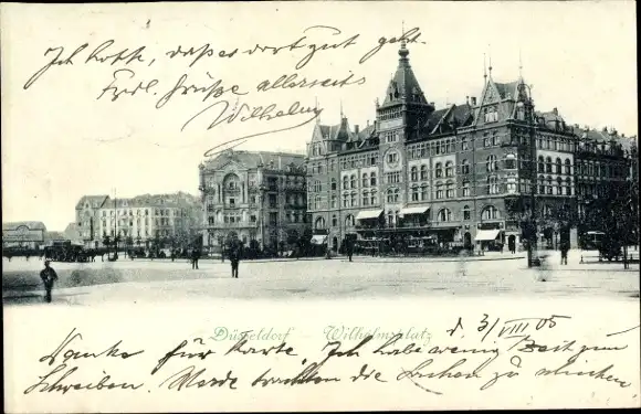 Ak Düsseldorf am Rhein, Wilhelmsplatz