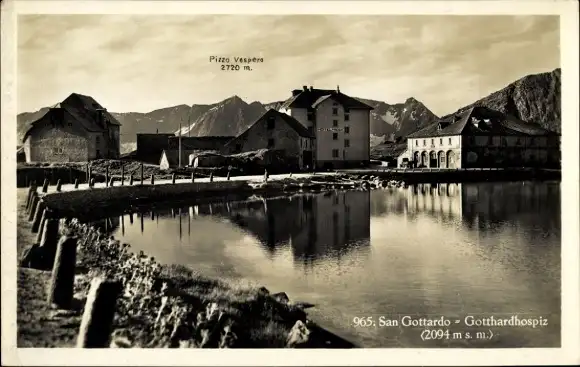 Ak Airolo Kanton Tessin Schweiz, St Gotthard Hospiz, Pizzo Vespers
