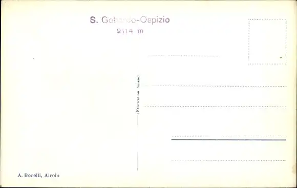 Ak Airolo Kanton Tessin Schweiz, St Gotthard Hospiz, Pizzo Vespers