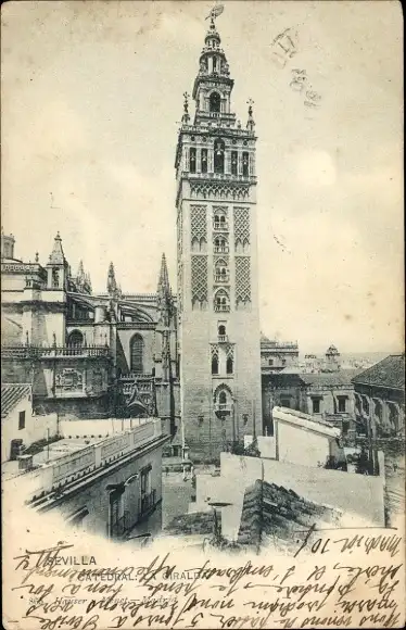 AK Sevilla Andalusien Spanien, Kathedrale, La Giralda