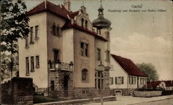 Ak Garitz Bad Kissingen Unterfranken Bayern, Geschäft und Bäckerei Stefan Häfner