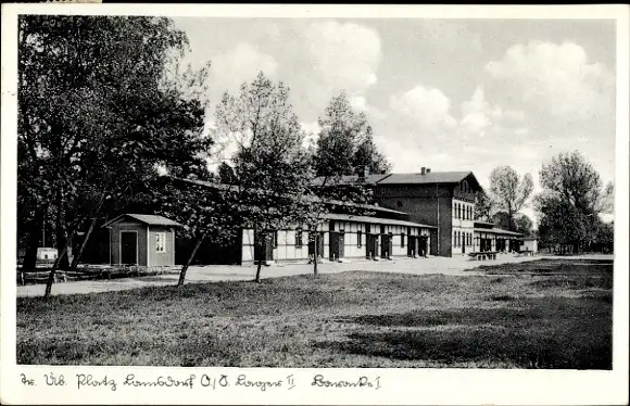 Ak Łambinowice Lamsdorf Oberschlesien, Truppenübungsplatz, Lager II